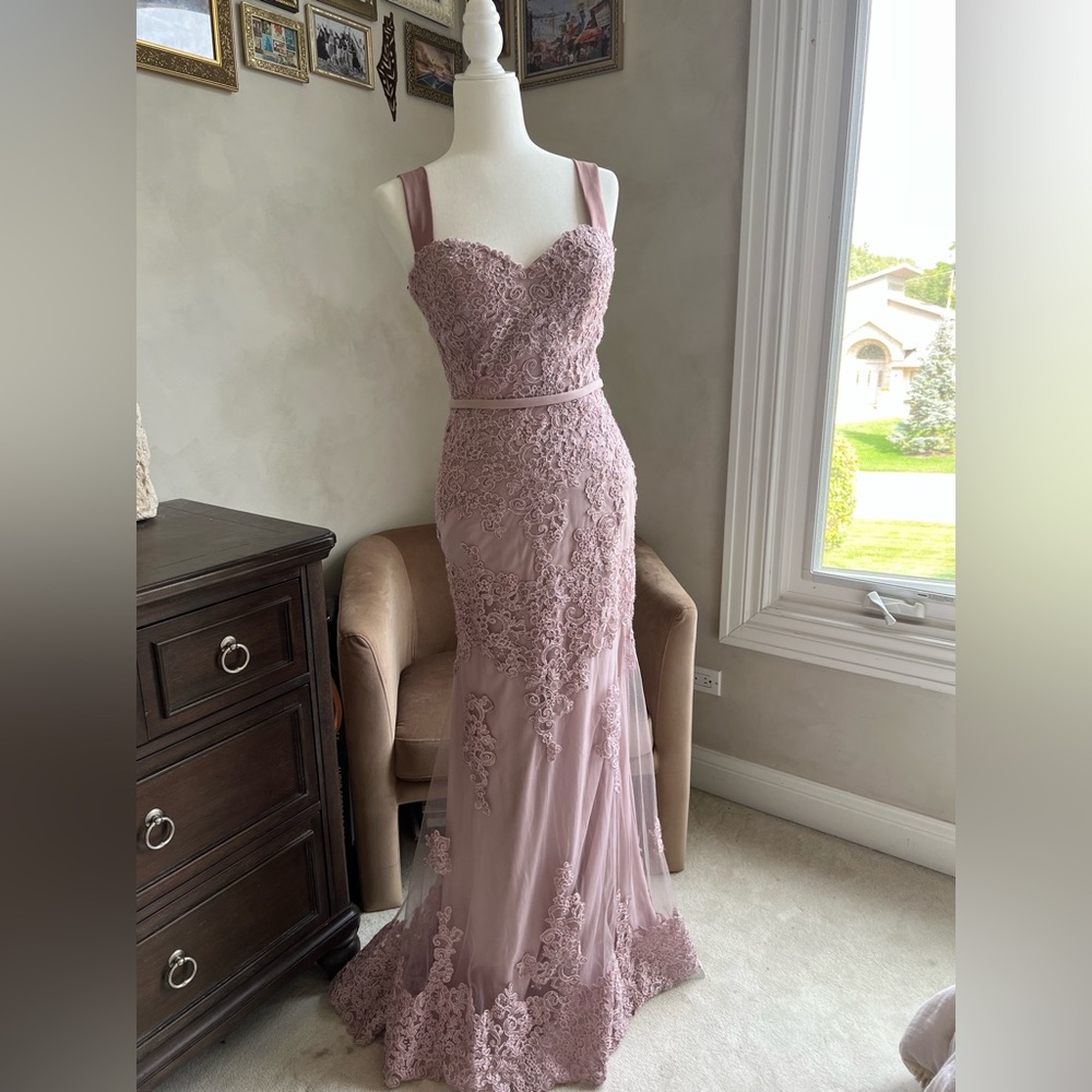 Blush prom dress, size 4